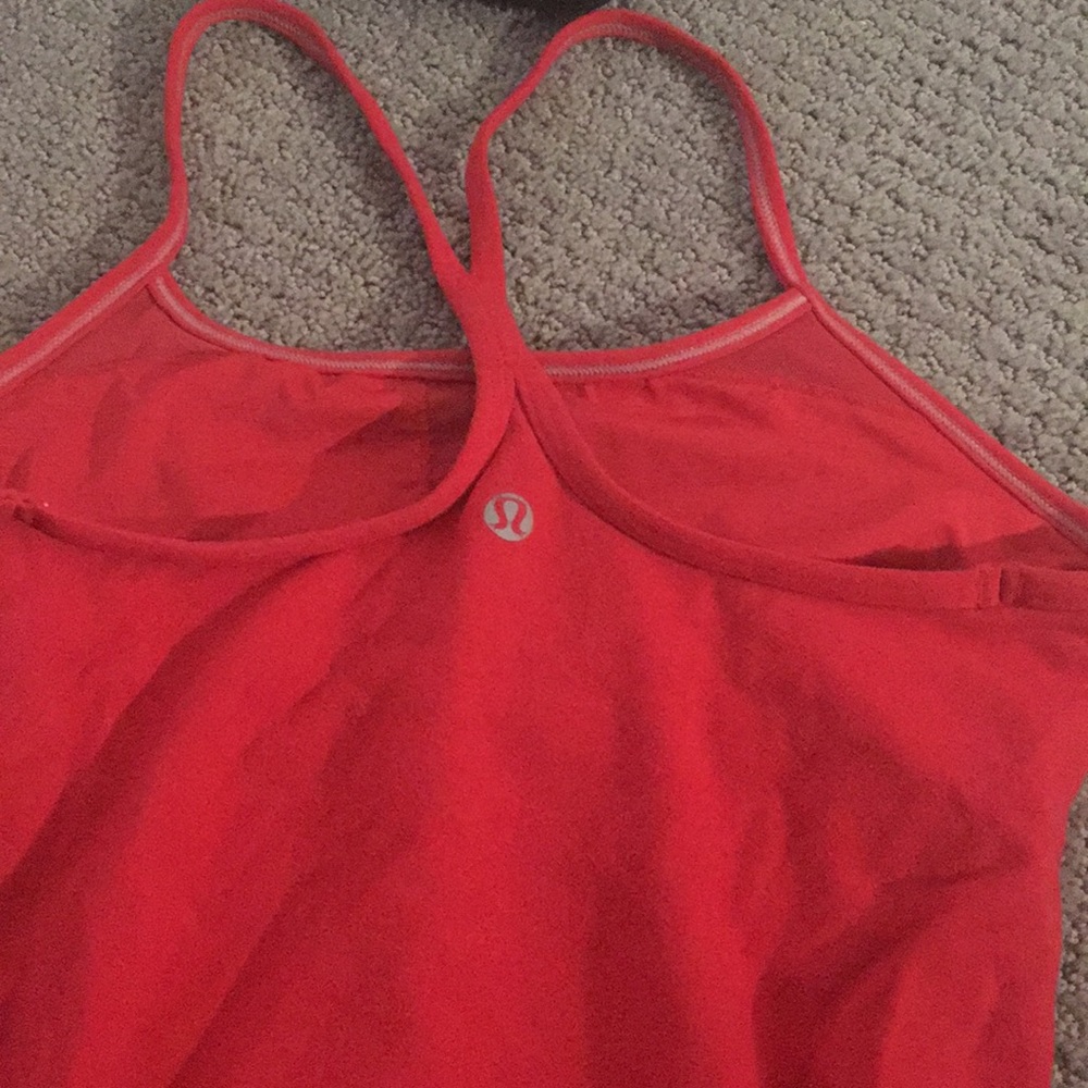RED LULULEMON TANK